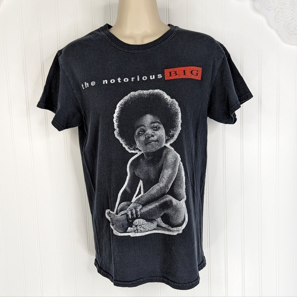 VINTAGE Notorious BIG Biggie Smalls Graphic TShirt Unisex Sz S - Picture 4 of 11